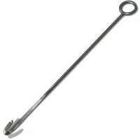 Instrument vétérinaire réutilisable de crochet de veau de vache longue obstétrique d'acier inoxydable pour des animaux de ferme de bétail de bétail SURGIGYNE