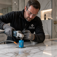 Foret diamanté brasé sous vide de 56 mm pour carrelage en porcelaine, marbre, granit, pierre de quartz
