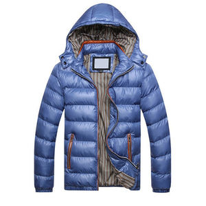 Chaquetas para Hombre, Chaqueta Acolchada con Capucha, Ligera, al por Mayor, Rellena de Burbujas, con Parche de Logotipo de Poliéster, Chaqueta Inflable para Hombre - Product Image 2