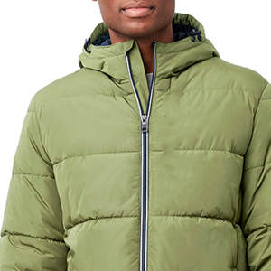 Chaud épais imprimé à capuche brillant hommes manteaux en duvet hommes hiver bulle doudoune 300 Gsm avec imprimé hommes veste - Product Image 4