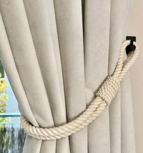 Abrazadera para Cortina de Cuerda de Algodón Hecha a Mano: Adorno Náutico para Ventana - Product Image 2