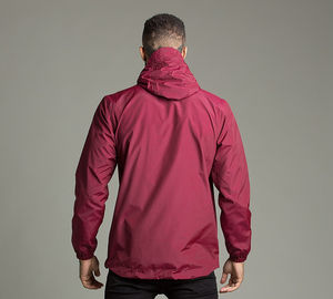 Veste de cyclisme d'hiver imperméable et respirante pour homme avec fermeture éclair quart de tour, capuche et motif de lettres sur le devant - Product Image 6