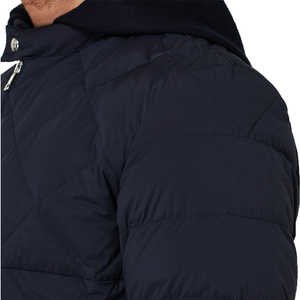 Blouson aviateur pour homme Veste matelassée légère avec col montant et fermeture éclair intégrale Manteaux d'hiver matelassés doublés résistants à l'eau - Product Image 4