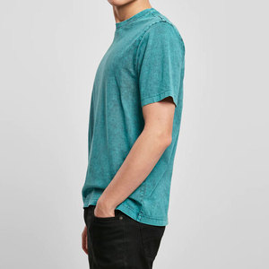 T-shirt homme en coton de qualité supérieure, effet délavé, idéal pour un style décontracté, streetwear et mode moderne. - Product Image 5