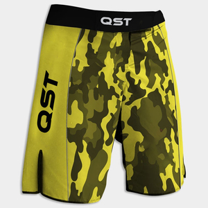 Pantalones cortos de MMA profesionales de calidad superior QST para lucha libre-Kimono personalizado entrenamiento de artes marciales 100% poliéster a prueba de encogimiento Unisex - Product Image 6