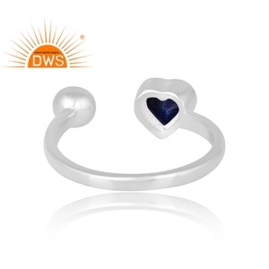 Handmade Design Sterling Silver Natural <b>Lapis</b> Gemstone <b>Ring</b> Custom Design Jewelry For Women Gift For Her - Product Image 2