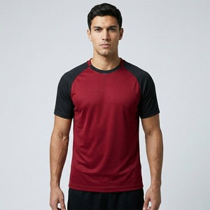 American Style Two-Tone <b>Raglan</b> Short Sleeve T Shirt <b>Top</b> Gym/Sport Everyday Comfortable soft T Shirt For Exercise regimen - Product Image 3