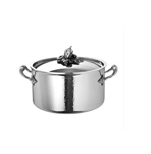 Cazuela de acero inoxidable plateada, diseño moderno, duradero, respetuoso con el medio ambiente, servidor de comida caliente, precio razonable, artículo de tendencia - Product Image 1