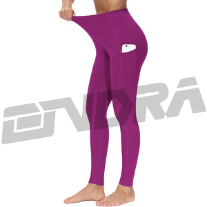 Pantalons de yoga violets pour femmes, taille haute, extensible, leggings de sport, vêtements de sport sculptants, tendance, confort, ProFlex FitStyle - Product Image 3