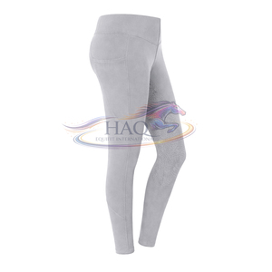 Leggings d'équitation techniques haut de gamme avec grip intégral, taille haute, extensibles, compression, vêtements de performance, fourniture OEM - Product Image 6