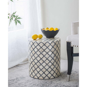 Taburete Decorativo Moderno de Madreperla para Apartamento, para Dormitorio, Mesa de Centro, Asientos y Decoración de Interiores de Lujo para el Hogar - Product Image 3