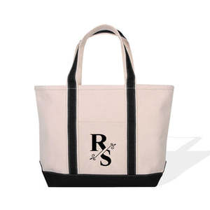 "Customized Letter-<b>Initial</b> Cotton Tote <b>Bag</b>-Durable & Recyclable" - Product Image 6