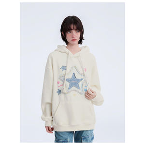 Vente en gros OEM sweat à capuche bleu délavé à l'acide sweat à capuche surdimensionné personnalisé et lourd - Product Image 2