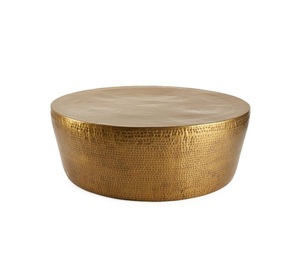 2025 Hotel Decorative Hammered Coffee <b>Table</b> <b>Round</b> Shape Latest Design Metal Corner <b>Table</b> Gold Color <b>Side</b> <b>Tables</b> - Product Image 5