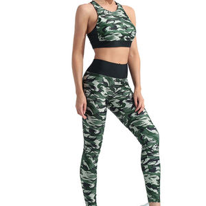 Conjunto de Yoga para Mujer, Diseño Personalizado, Transpirable, de Alta Elasticidad, Leggings y Sujetador Deportivo, Talla XXL, Venta al Por Mayor - Product Image 2