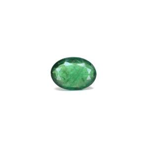 Pierre précieuse naturelle verte facettée de 2,59 carats, taille émeraude, 8 mm, certifiée IGI, traitée thermiquement - Product Image 1