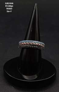 Mode Micro Pave CZ Cristal Ruban Couleur CZ Anneau Plaine S925 Argent Cubique Zircone Bijoux Anneau pour Fille - Product Image 2