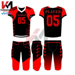 ชุดอเมริกันฟุตบอลผ้าแห้งเร็วระบายอากาศได้ดีดีไซน์ว่างเปล่าแบบมืออาชีพ - Product Image 6