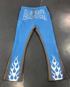 กางเกงวอร์มทรงขากว้างทรงตรงสำหรับผู้ชายกางเกงวอร์มทรงหลวมโอเวอร์ไซส์ออกแบบได้ตามต้องการ - Product Image 6