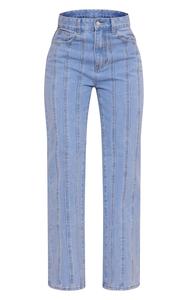 เสื้อแขนกุด & กางเกงยีนส์ผู้หญิงชุดครอปยีนส์2ชิ้นเอวลอยทรงตรงกางเกงยีนส์2026 - Product Image 6