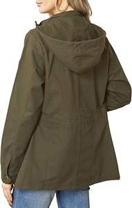 <b>Hooded</b> Women's Casual Jackets Long Sleeve Lightweight Outwear Bomber <b>Coats</b> <b>with</b> Pockets - Product Image 2