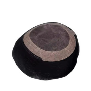 Prótesis capilar de cabello humano con base mono, peluca de cabello humano con base mono, cabello Taz BD - Product Image 3