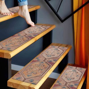 Tapis imprimé à motifs géométriques, tapis moderne antidérapant pour la décoration de la maison, tapis d'entrée - Product Image 4