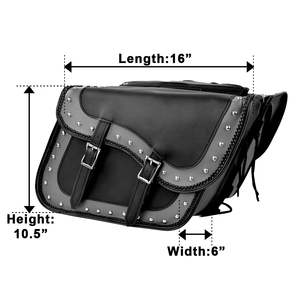 Sac de selle de moto de voyage personnalisable de haute qualité en cuir véritable de style vintage, orné, imperméable, à séchage rapide et respirant - Product Image 2