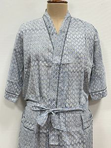 Vestidos Largos de Algodón con Estampado Floral para Mujer, Cuello en V, Cierre con Cordón, Cintura Alta, Sin Mangas, Silueta de Vestido de Gala, Casual - Product Image 3