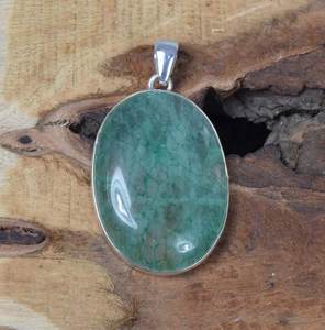 Piedra lunar de arcoíris verde, Plata de Ley 925, forma ovalada, piedra preciosa, colgante de diseñador hecho a mano, colgantes y dijes de joyería fina - Product Image 1