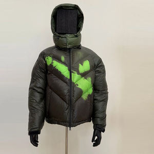 Chaqueta Acolchada de Invierno con Capucha de Alta Calidad, Sensible al Calor, para Adultos, Relleno de Nailon y Poliéster, Resistente al Viento, con Logotipo Frontal que Cambia de Color - Product Image 5