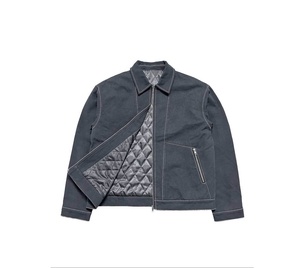 Chaqueta de Trabajo Unisex de Estilo Vintage Detroit, con Cierre Frontal de Cremallera, Talla Grande, 100% Algodón, Forro Acolchado, Chaqueta de Mezclilla - Product Image 3