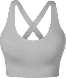 Soutien-gorge de sport pour femme de qualité supérieure, ultra confortable et respirant, avec logo frontal, pour la course à pied, le yoga, l'entraînement - Utilisation flexible pour adultes - Product Image 2