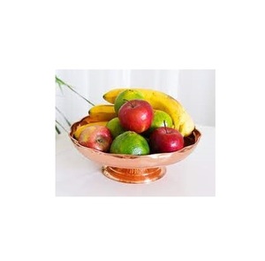 Tazón decorativo de cobre para fruta, plato de oro rosa, vajilla, cuenco de cobre para frutas, precio al por mayor - Product Image 1