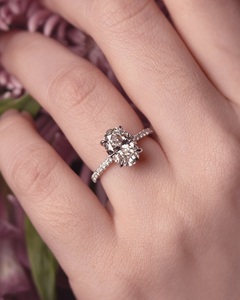 Luxury Heart Shape Double Stone Engagement <b>Ring</b> for Women 925 Silver Pavé Band <b>CZ</b> Diamond Wedding Promise <b>Ring</b> - Product Image 1