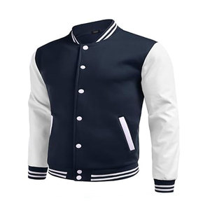 Chaqueta Universitaria de Alta Calidad para Hombre, 100% Cuero y Lana, Chaqueta de Béisbol para Uso en Exteriores, Diseño Personalizado OEM, MOQ Bajo - Product Image 5