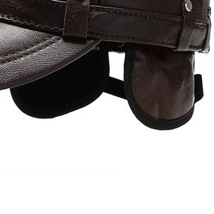 Hot Selling Best <b>Winter</b> Warm Comfortable Genuine Leather <b>Cap</b> Wholesale Best Price Quick Dry Unisex Leather <b>Cap</b> - Product Image 4