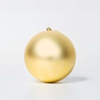 Boules de Noël en plastique doré pailleté, diamètre 30 cm, fabriquées à la machine, décorations pour arbre de Noël