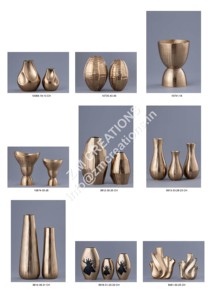 Vase en métal aluminium conique doré pour décoration intérieure moderne Vase à fleurs de table durable de haute qualité avec finition dorée Arrivée supérieure - Product Image 3