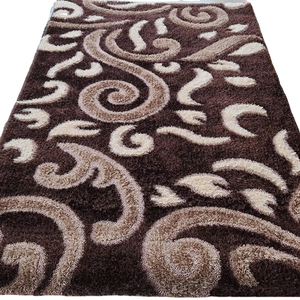 3D Woven Floral Shaggy Carpet <b>Fluffy</b> <b>Cushioned</b> High Pile Modern Living Room Area Rug Turkish Gaziantep Manufacturer Polyester - Product Image 1