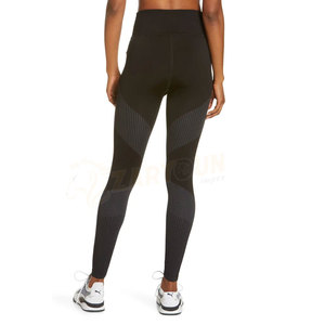 Meilleure qualité femmes sport Legging course à pied en gros conception personnalisée sans couture respirant taille moyenne sportif extensible tricoté - Product Image 3