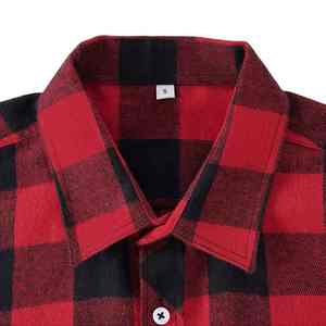 Camisa de Franela Premium para Hombre, Manga Larga, Corte Holgado, Elegante Diseño a Cuadros para Trabajo al Aire Libre y Uso Diario - Product Image 4