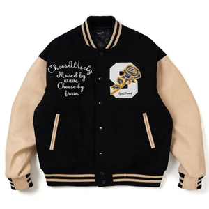 2025 personnalisé Chenille broderie Logo enduit Vintage fermeture éclair hommes Baseball Bomber veste Faux cuir avec Logo avant Position - Product Image 4