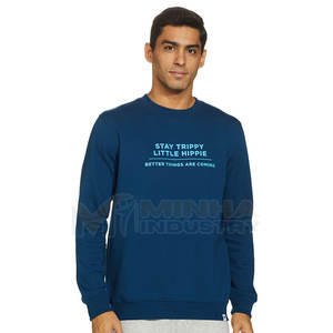 Sweat-shirt en polaire chaud pour homme, style col rond, avec matière respirante, idéal pour les sorties de travail - Product Image 1