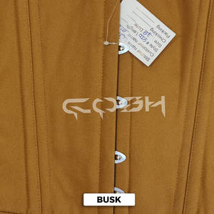 Faja Reductora de Cintura Corta, Moldeadora de Cuerpo, Corsé de Algodón Marrón, Proveedor |   Proveedor de corsés cortos de algodón marrón - Product Image 3