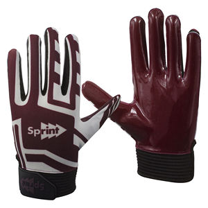Gants de football américain personnalisés super doux équipement de sport respirant et à haute adhérence nouveau modèle - Product Image 1