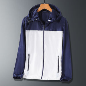 Parejas Verano Transpirable y refrescante Seda de hielo Chaqueta protectora contra el sol Rompevientos Chaqueta de piel con Capucha ligera e informal - Product Image 2