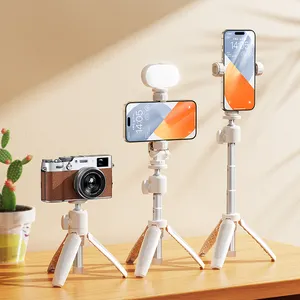 OULAIKE B01 Professional Tripod Stand For Phone Camera Tripod Mini Phone Holder Mobile Tripod With Fill-light