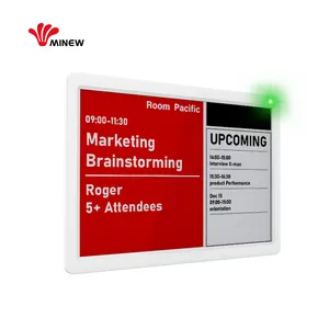 लघु-टैग बड़े आकार 11.6 इंच ई-इनलिंक योग्य लंबे स्टैंडबाय एपर डिस्प्ले ऑफिस स्कूल के लिए स्पष्ट इलेक्ट्रॉनिक डोर साइन