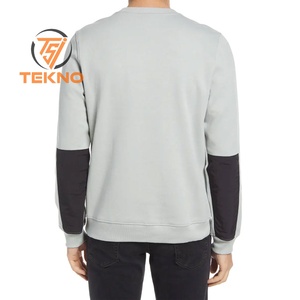 Otoño Casual profesional de alta calidad hecho a medida su propio diseño sudadera para niños cuello redondo Color sólido hombres sudaderas - Product Image 3